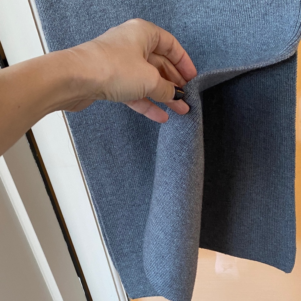EUC Forever 21 Gray Wrap Dolman Sleeve Midi Sweater Dress - Picture 10 of 13